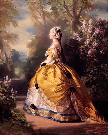 Franz Xaver Winterhalter The Empress Eugenie china oil painting image